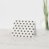 Cute Hearts Motif en noir et blanc chic (Devant)