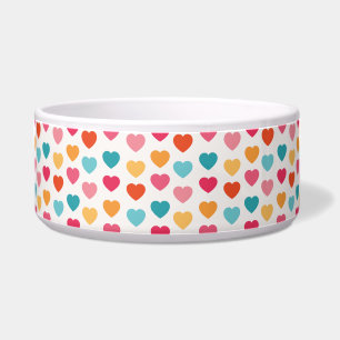 Cute hearts pet bowl voerbakje