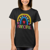 Cute Hearts Principal Inspire Boho Rainbow appreci T-shirt (Voorkant)
