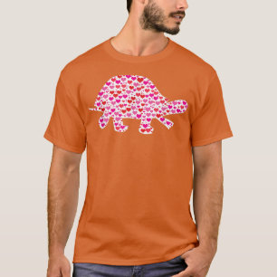 Cute Hearts Turtle Funny Animals Lover Valentijnse T-shirt