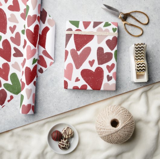 Cute hearts valentine's  day Mug Cadeaupapier (Crafts)