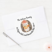 Cute Hedégel Address Sticker (Envelop)