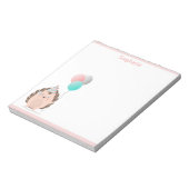 Cute Hedégel Birthday Notitieblok (Gedraaid)