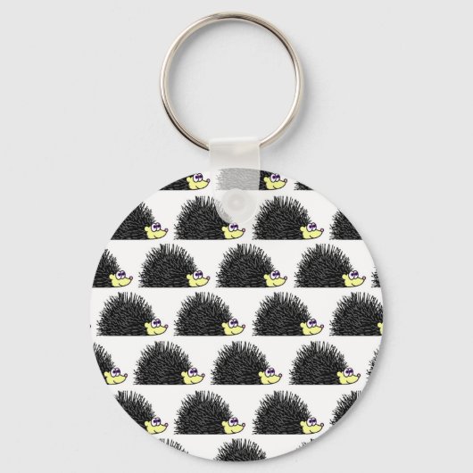Cute Hedegel Cartoon Pattern Sleutelhanger (Voorkant)