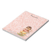 Cute Hedegel Colorful Teacups Notitieblok (Gedraaid)