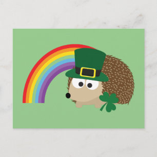 Cute Hedégel g Leprechaun Briefkaart