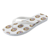 Cute Hedegel Holidng a Paars Heart Teenslippers (Schuin)