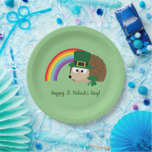Cute Hedégel Leprechaun St. Patrick's Day Papieren Bordje