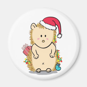 Cute Hedegel met Cartoon voor kerstPet Magnet Magneet