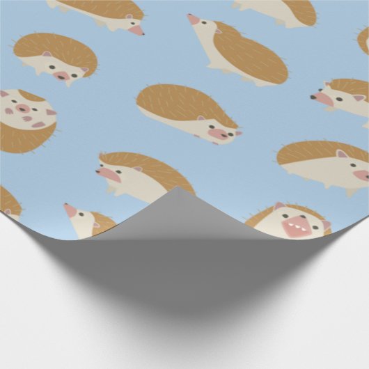 Cute Hedegel Pattern Cadeaupapier (Hoek)