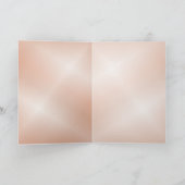 Cute Hedegel Roos Gold Custom Birthday Kaart (Binnen)