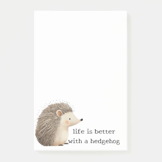 Cute Hedégels Post-it® Notes (Voorkant)