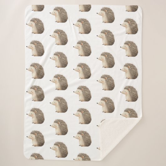 Cute Hedégels Sherpa Deken (Voorkant)