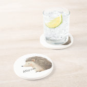 Cute Hedégels Zandsteen Onderzetter (Zijkant)