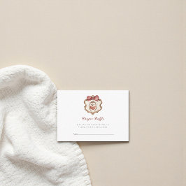 Cute Hedgehog Baby Shower Diaper Raffle Informatiekaartje