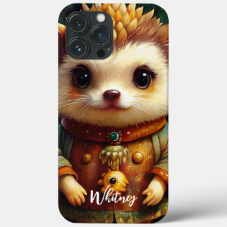 Cute Hedgehog Name iPhone 13 Pro Max Hoesje