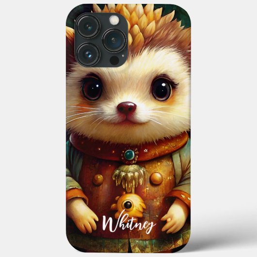 Cute Hedgehog Name Case-Mate iPhone Case (Achterkant)