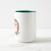 Cute Hedgehog Patinage Mug - Fun Animal Coffee & T (Centre)