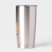 Cute Hedgehog with Hearts Geïsoleerde Drinkbeker (Links)