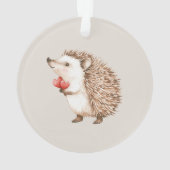 Cute Hedgehog with Red Heart Love (dos)