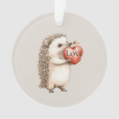 Cute Hedgehog with Red Heart Love (devant)