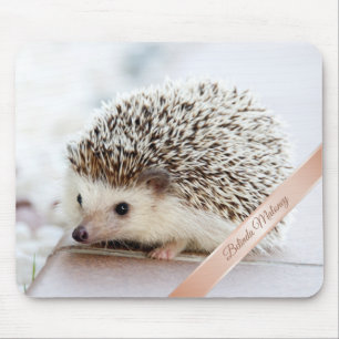 Cute Hedgehoge Monogram Muismat