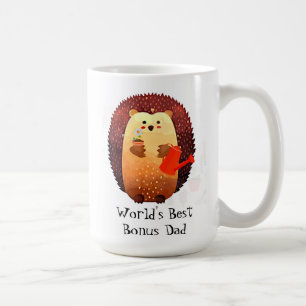 Cute Hedgel Animal World's Best Bonus Dad Koffiemok