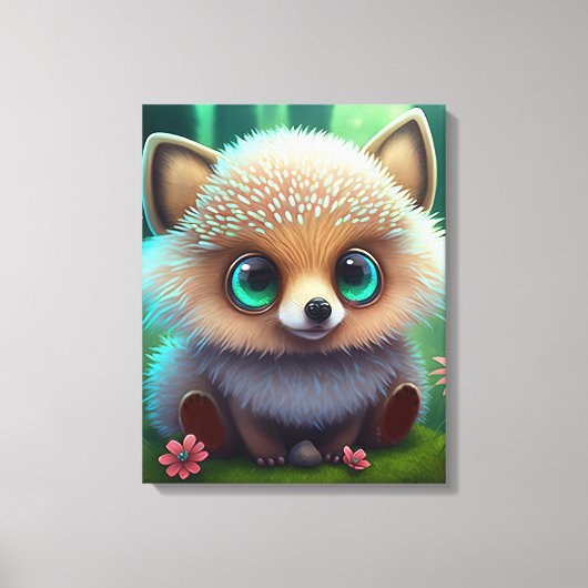 Cute Hedgel Canvas Afdruk (Voorkant)
