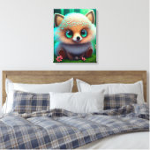 Cute Hedgel Canvas Afdruk (Insitu (Slaapkamer))