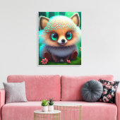 Cute Hedgel Canvas Afdruk (Insitu (Woonkamer))