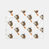 Cute Hedgel g Witch Fleece Deken (Voorkant (Horizontaal))