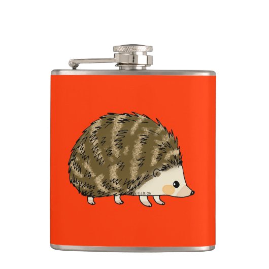 Cute hedgel heupfles (Voorkant)