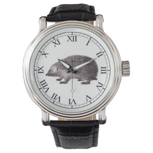 Cute Hedgel Lover's Hedgie Print Horloge
