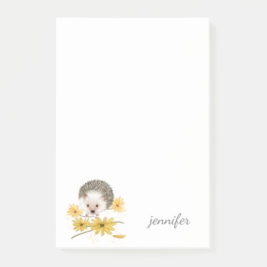 Cute Hedgel Personalize Post-it® notes (Voorkant)