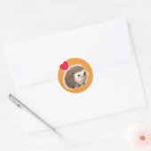Cute Hedgel Ronde Sticker (Envelop)