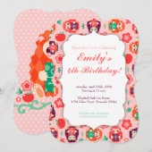 Cute Hedgie avec un cadeau - Invitation d'annivers (Devant / Derrière)