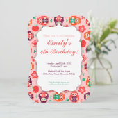 Cute Hedgie avec un cadeau - Invitation d'annivers (Debout devant)