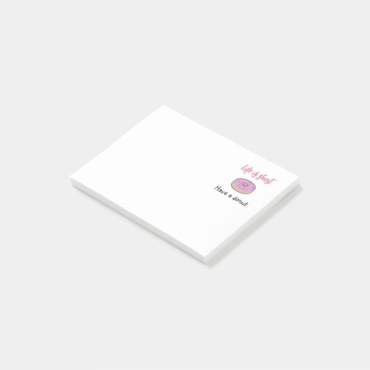 Cute heeft een donut post-it® notes (Schuin)
