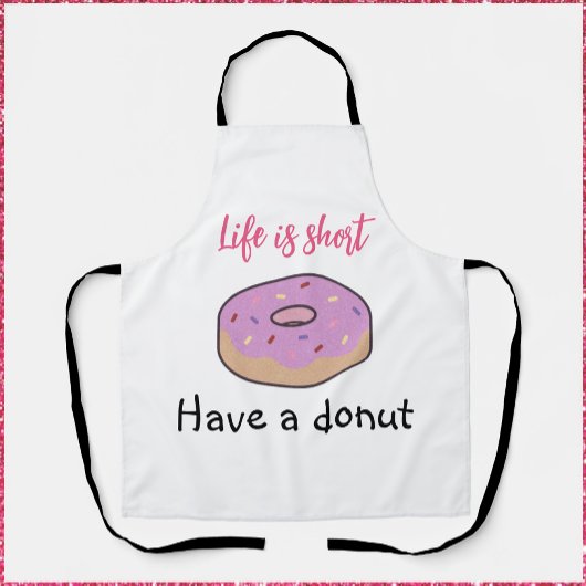 Cute heeft een donut schort