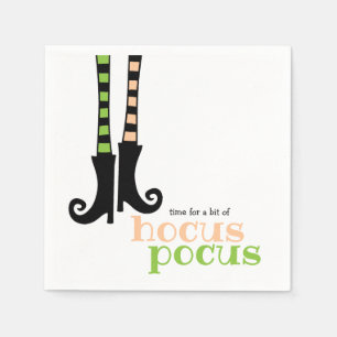 Cute Hekensokken Laarzen Hocus Pocus Halloween Servet