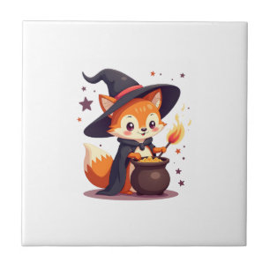 Cute Heks Vos � Magische Halloween Dierent-shirt Tegeltje