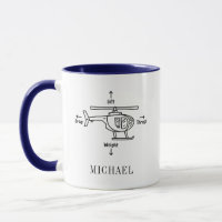 Cute Helikopter Piloot Retirement Gift Personalize