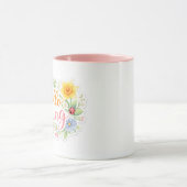 Cute Hello Spring Floral Mug | Customizable (Centre)