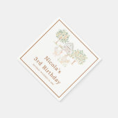 Cute Hens Farm Barn Verjaardagsfeestje Servet (Hoek)