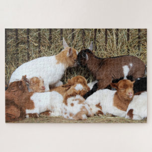 Cute Herd of Baby Goat Kinder Legpuzzel