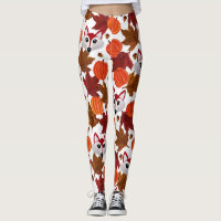 Cute Herfst Fox Pumpkin Acorn Maple Leaf Waterverf