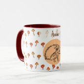 Cute Hérisson Nom personnalisé Mug (Devant gauche)