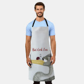 Cute Heron en Ladybug Schort (Gedragen)