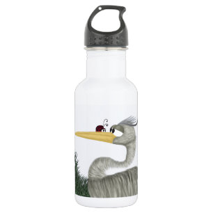 Cute Heron en Ladybug Waterfles