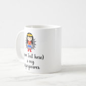 Cute Héros Superpuissance café Mug (Devant gauche)